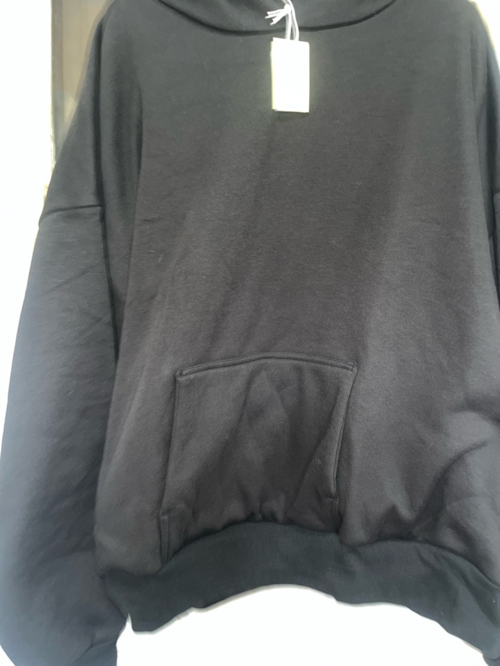 MNML Black double layer Hoodie